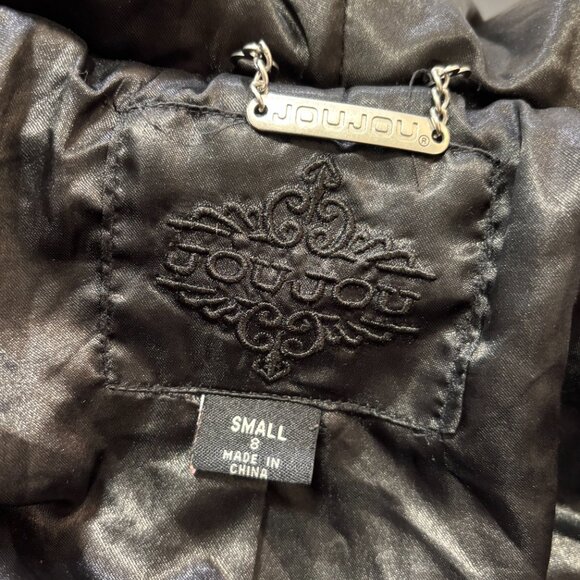 Jou Jou Girls Black Faux Fur Hooded Jacket Size Small (8) - Picture 5 of 10